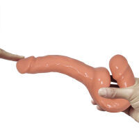 Önállóan hordozható strap-on kettős dildo párok számára pegginghez 25 cm - 70266474 - 4