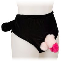 Pliüss felfújható pénisszel ellátott alsónadrág vicces ajándék - 78361430 - 6