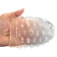 Rugalmas zselés maszturbátor kiemelkedésekkel férfiaknak 13 cm - 76514898 - 4