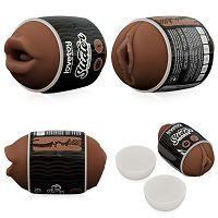 Kétoldalas maszturbátor férfiaknak barna hüvely és ajkak - 73146932 - 3