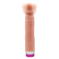 Élethű anatómiai vibrátor testszínű műpénisz tekerőgombbal 21,5 cm - 77174857 - 2