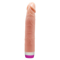 Élethű anatómiai vibrátor testszínű műpénisz tekerőgombbal 21,5 cm - 77174857 - 6