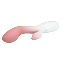 Puha szilikon vibrátor csikló stimulálóval - 70124072 - 6