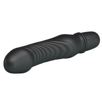 Fekete szilikon mini vibrátor elemes 10 funkcióval - 79218008 - 4