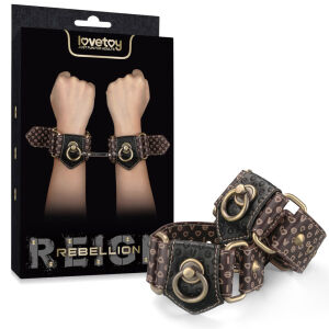 Rebellion elegáns bőr kézbilincsek BDSM kiegészítő - 73400331