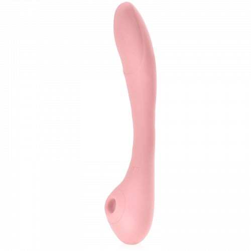 Kétoldalú rugalmas G-pont stimulátor vibrátor + szívó csikló masszírozó 2 az 1-ben - 77667811