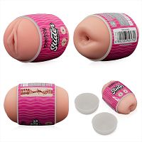 Kétoldalas maszturbátor férfiaknak testszínű hüvely és ánusz - 79165428 - 3