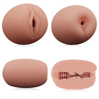 Kétoldalas maszturbátor férfiaknak testszínű hüvely és ánusz - 79165428 - 5