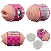 Kétoldalas maszturbátor férfiaknak testszínű hüvely és száj - 71721361 - 3