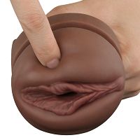 Sultry Stout maszturbátor puha barna tokban - 71144891 - 6