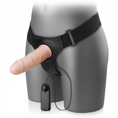 VIBRÁLÓ ÜRES PROTÉZIS – STRAP-ON TÁVIRÁNYÍTÓVAL - LBB 022039