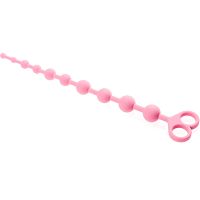 Rózsaszín golyók zsinóron a hüvelybe és végbélnyílásba 34 cm 10 golyó - 70664255 - 2