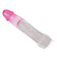 Átlátszó pénisznövelő hüvely + 5 cm - 70191499 - 4