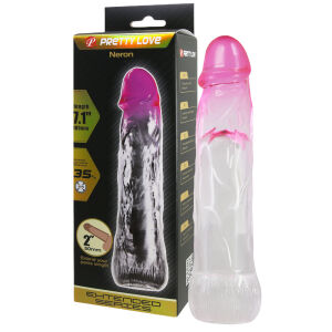 Átlátszó pénisznövelő hüvely + 5 cm - 70191499