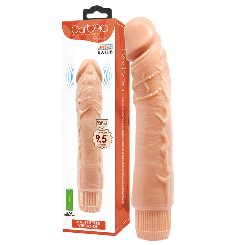 Bőrszínű élethű vibrátor fokozatmentes rezgéssel 24 cm - 72964560