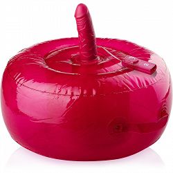 FELFÚJHATÓ ÜLÉS - KÖZEPÉN EGY VIBRÁLÓ MŰPÉNISSZEL "VIBRATING LOVE CHAIR" - RÓZSASZÍN DSR 0559202