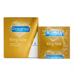 Pasante King Size nagy méretű óvszerek 60 mm 3 db - 73184770