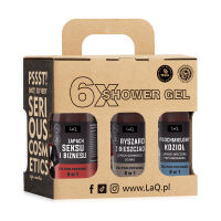 LAQ vegán férfi tusfürdő szett CZYŚCIOPAK 6x100ml - 78609627 - 2