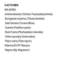 V-Activ for Men étrend-kiegészítő férfiaknak - potencianövelő kapszula - 20 db - 3