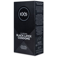 Fekete latex óvszer EXS BLACK LATEX 12 db - 78496749 - 3