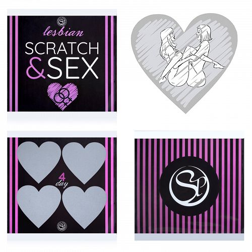 Scratch & Sex Leszbikus erotikus kaparós kártya játék LGBT pozíciókkal - 70656981