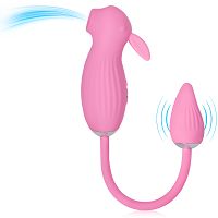 Nyuszika szívó stimulátorral és rezgő tojással - 77453271 - 7