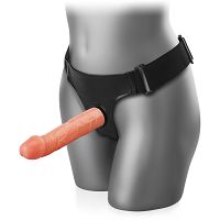 HOSSZÚ, GÉLES STRAP ON SZABÁLYOZHATÓ PÁNTOKKAL - LBB 022008 - 3