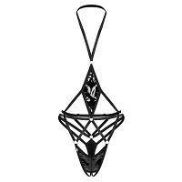 Obsessive Keira Lise erotikus nedves megjelenésű nyitott lépéses body - 75309046 - 8