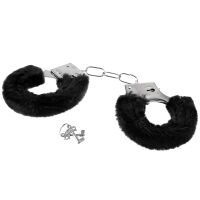 Fekete erotikus bilincs plüss béléssel pároknak BDSM-hez - 70170188 - 2