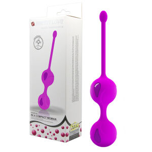Lila színű geisha golyók Kegel-izom edzéshez 16,3 cm - 73022846