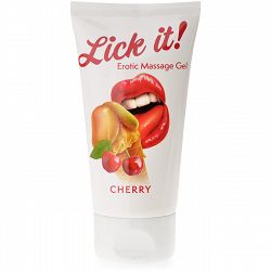 LICK IT CHERRY 50 ML AZ EGÉSZ TEST MASSZIROZÁSÁHOZ AROMATIZÁLT GÉL - 78090928