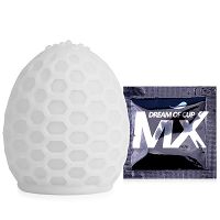 Fehér zselés tojás maszturbátor síkosítóval férfiaknak - 70203921 - 4