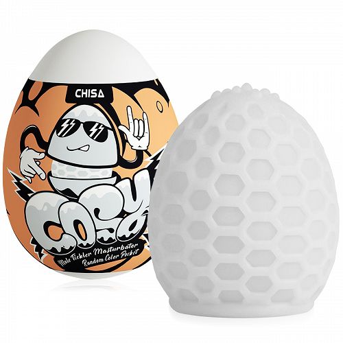 Fehér zselés tojás maszturbátor síkosítóval férfiaknak - 70203921