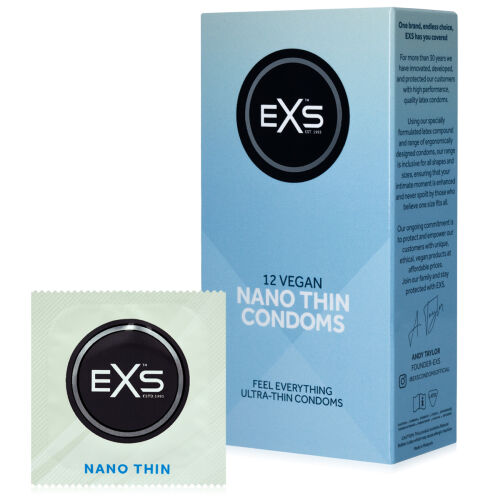 EXS NANO THIN extra vékony óvszer (0,05 mm), 12 db - 76503787