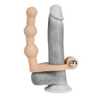 Rezgető erekciós gyűrű péniszre masszírozóval 14 cm - 76609366 - 3