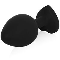 Szilikon fekete anál dugó szív alakú 8,2 cm - 72128497 - 2