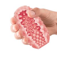 Rugalmas zselés maszturbátor golyókkal férfiaknak, 9 cm - 77780088 - 4