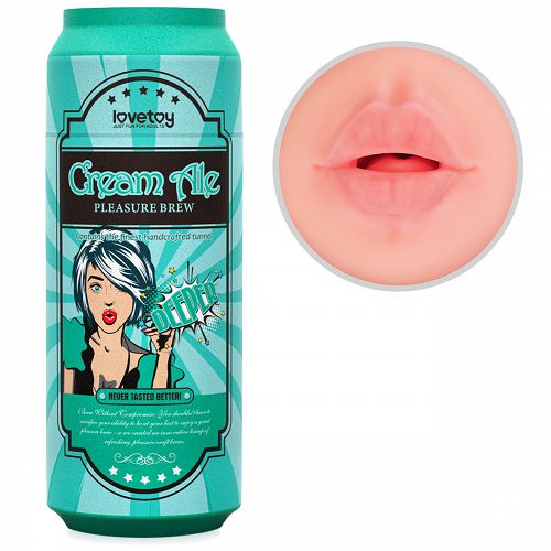 Lágy, realisztikus ajkak és mély torok egy Cream Ale maszturbátor dobozban - 78692141