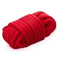 Tartós piros BDSM kötél 100% pamut 5m - 76573174 - 2