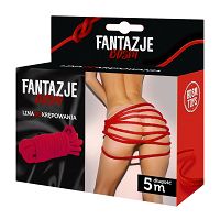 Tartós piros BDSM kötél 100% pamut 5m - 76573174 - 3