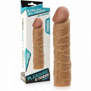 Valódi alakú, péniszt hosszabbító és vastagító cyberbőr borítás - 74720601