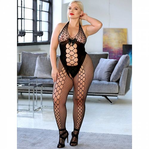 PAPRIKÁS BODYSTOCKING  PLUS SIZE XL-XXXL CSÁBITÓ  KOMBINEZON - 78332096