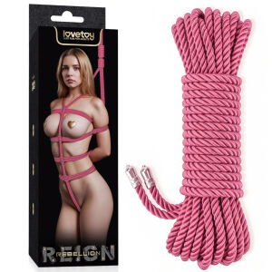 Rebellion rózsaszín bondage BDSM kötél 10 m - 70000503