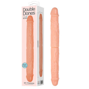 Dupla realisztikus, hajlékony, testszínű dildó pároknak 36 cm - 71519872