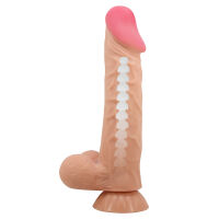 Realisztikus, hajlítható, testszínű dildo gerinccel 24 cm - 70586643 - 2
