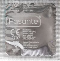 Pasante Strawberry - eper ízesítésű óvszer, 1 db - pss 1050ra - 2
