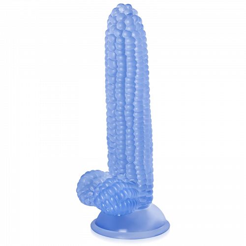 Stimuláló dildó 20 cm kék pénisz kukorica cső - 79213865