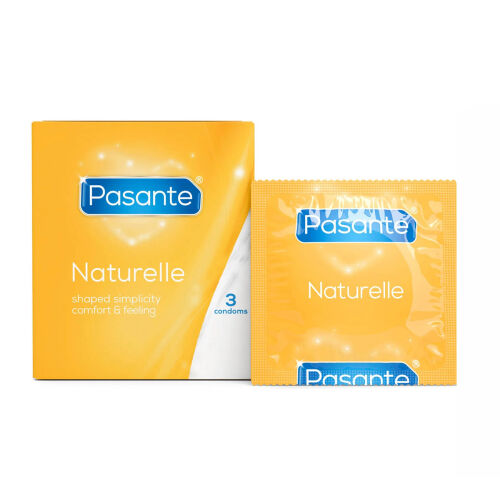 Pasante Naturelle klasszikus óvszerek tartállyal 3 db - 74016489